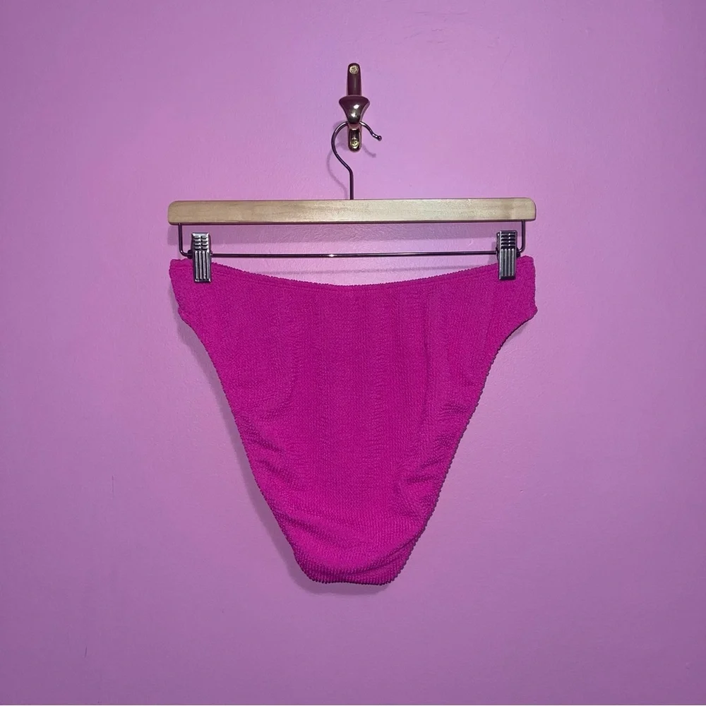 Good American Bikini Bottoms Hawaiian Pink High Cut Plus Size 1XL/2XL NWT - Picture 5 of 7